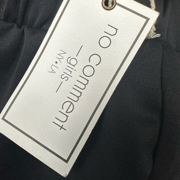 No Comment Girls Joggers in Black/White New With Tags Size Small 7/8 - Picture 2 of 4